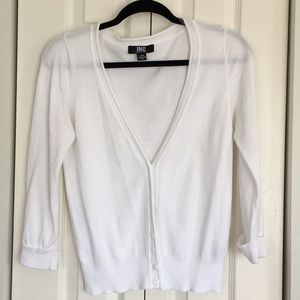 INC White cardigan